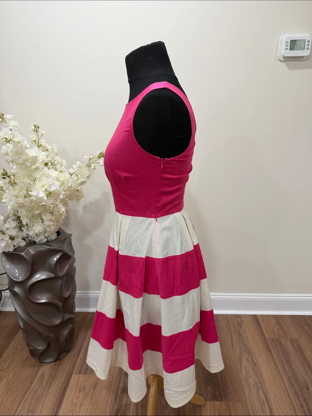 KATE SPADE   White Striped Celina Mini Dress